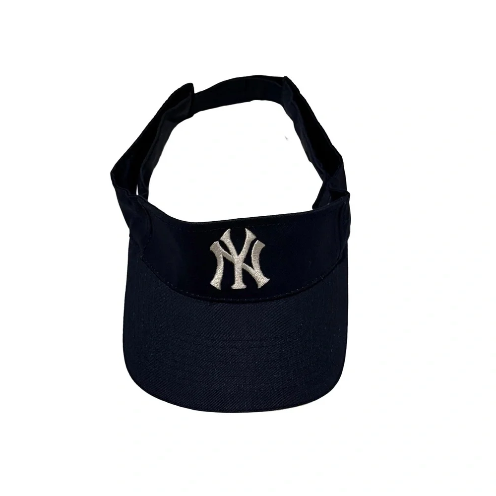 NY Yankees Navy Visor/Sun Hat with Verizon logo on the back